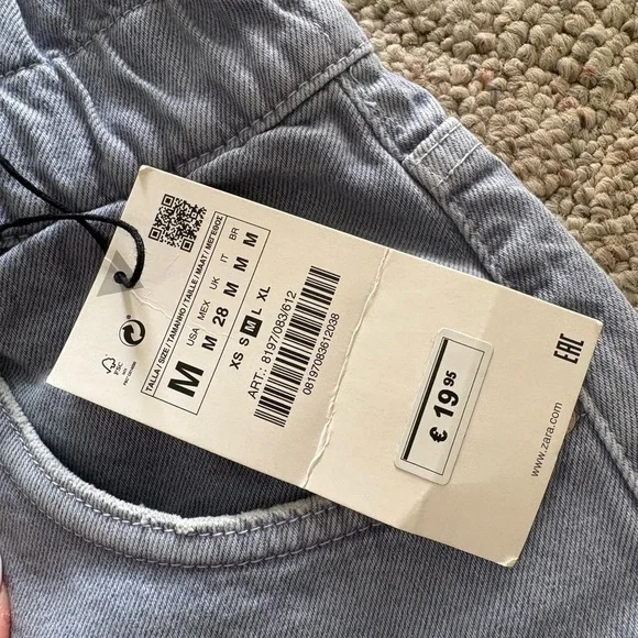 Zara Denim Blue Mini Skirt - Picture 3 of 5